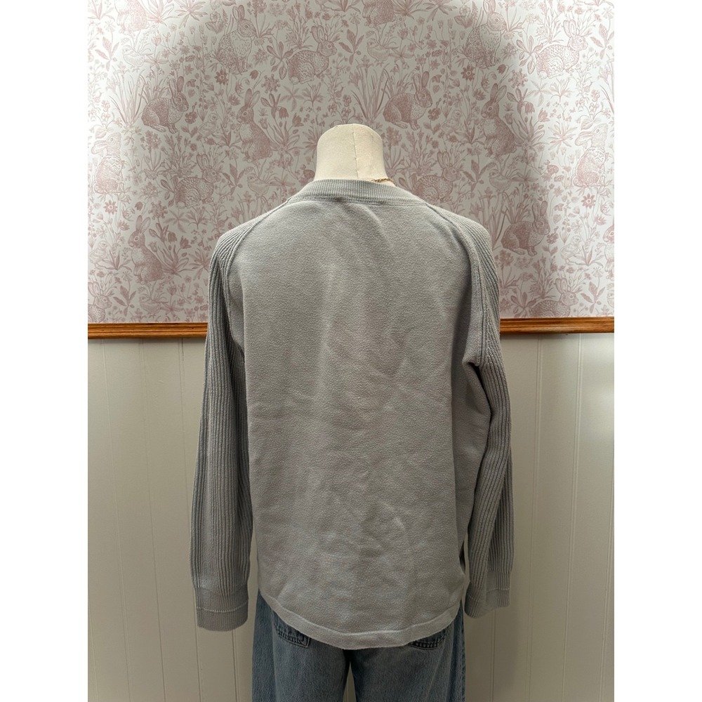 Vince Light Blue 100% Cotton Knit Sweater - Picture 6 of 9